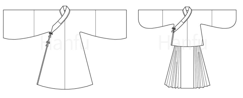 Hanfu Making(13) - Improved Hanfu Cutting & Sewing Patterns